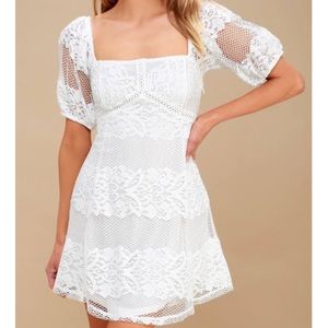 Free people white mini dress